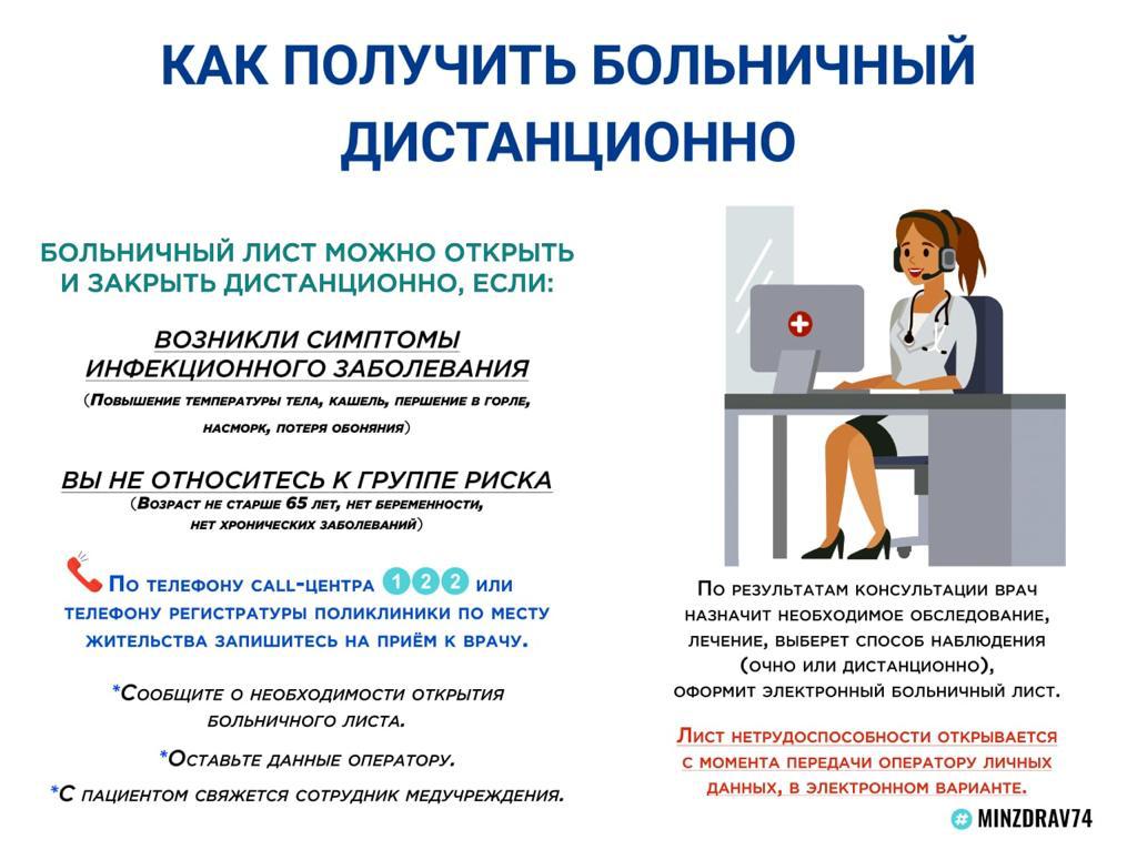 Как получить больничный дистанционно